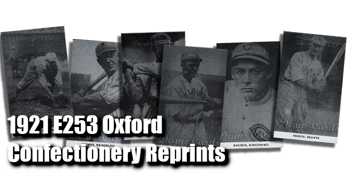 1921 E253  Oxford Confectionery Baseball Cards 
